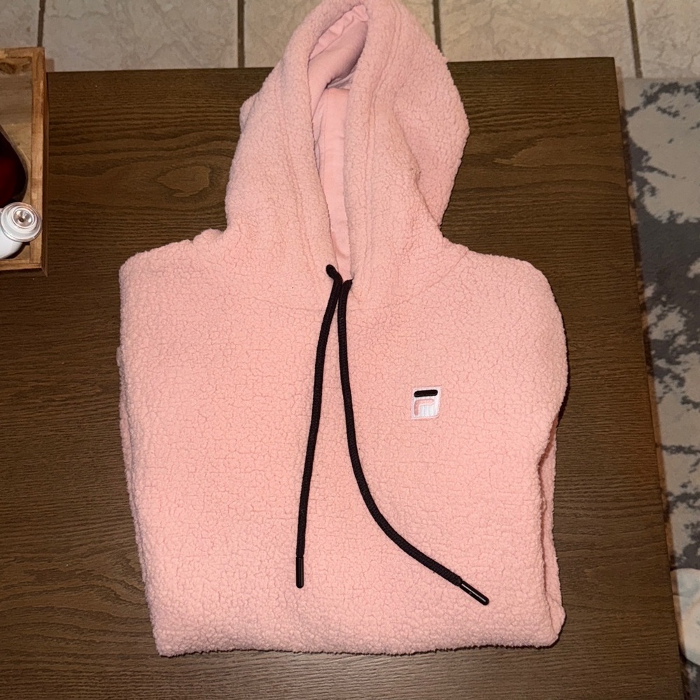 Fila Pink Sherpa Hoodie